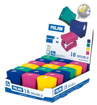 ASCUTITOARE PLASTIC DUBLA CU CONTAINER DOUBLE MILAN
