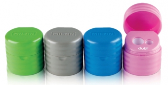 ASCUTITOARE PLASTIC DUBLA CU CONTAINER DUET MILAN