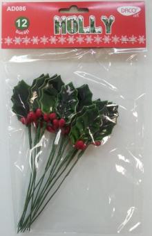 Set 12 frunze decorative - Holly DACO AD086