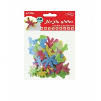 Accesorii craft - AD190 Flu-Flu glitter spuma autoadeziva DACO