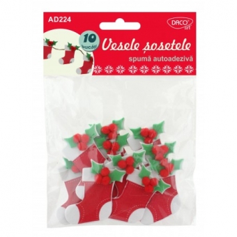 Accesorii craft - AD224 Vesele sosetele spuma 3D autoadeziva DACO