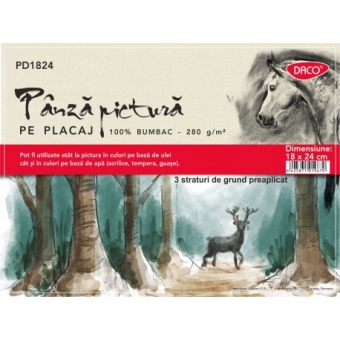 Panza pictura pe placaj 18 x 24 cm DACO PD1824