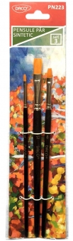 Pensula set 3 par sintetic drept DACO PN223