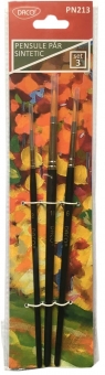 Pensula set 3 par sintetic rotund DACO PN213