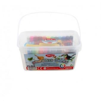 Plastilina 24C 17 accesorii 500G. Plastiline Multe DACO
