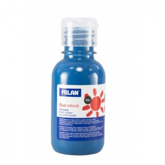 Tempera 125 ml albastru fluorescent MILAN
