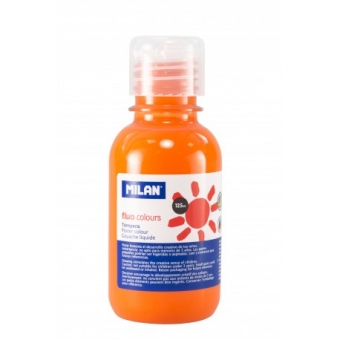 Tempera 125 ml portocaliu fluorescent MILAN