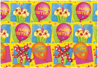 HARTIE IMPACHETAT 2M*70CM HAPPY BIRTHDAY