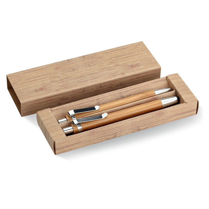 Set din pix și creion bambus   MO8111-40