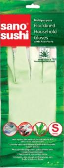 Manusi menaj din cauciuc  cu aloe vera Sano Sushi - S
