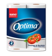 Prosop din hartie Sano Optima Soft White 2 role x 50 foi