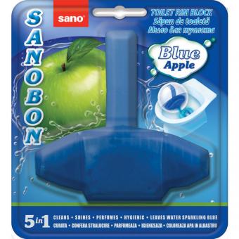 Odorizant WC solid Sano Bon Blue Apple 5in1 55gr