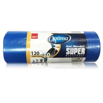 Saci menaj 120L,10 buc,70*110 Sano Optima Super albastri