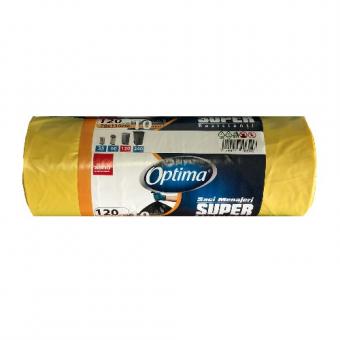 Saci menaj 120L,10 buc,70*110 Sano Optima Super galbeni
