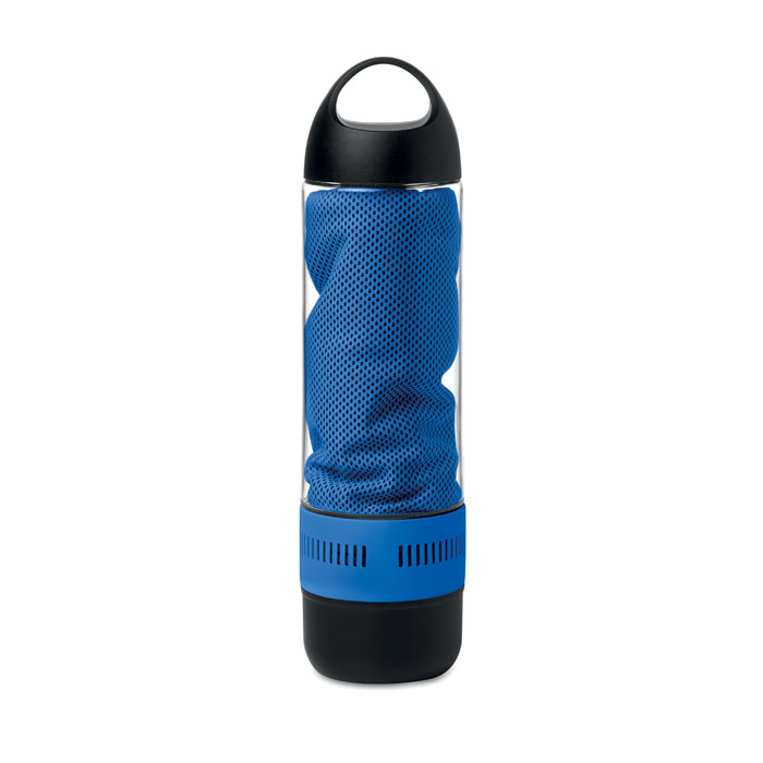 Sticlă sport cu boxă și prosop MO9158-37