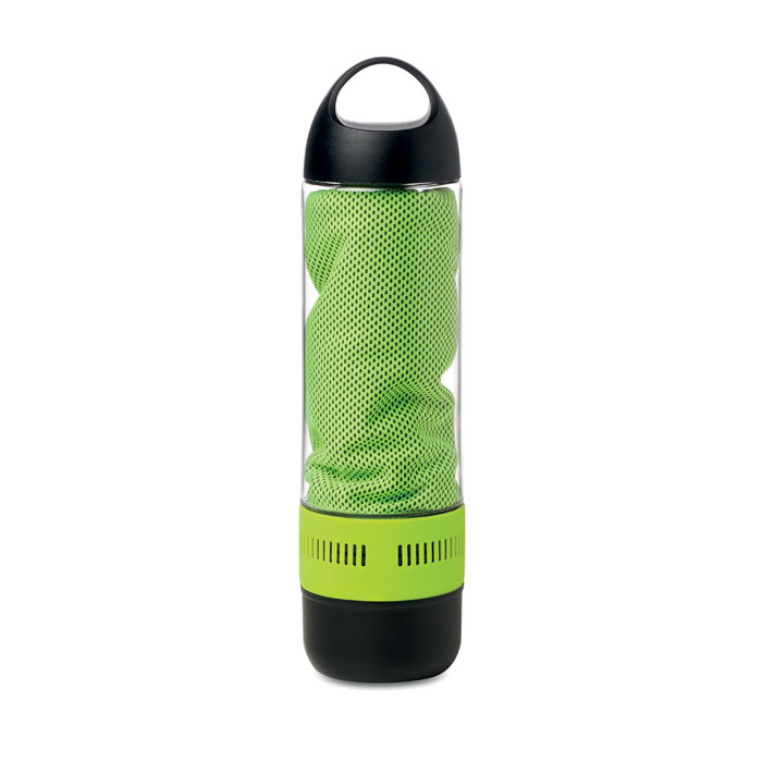 Sticlă sport cu boxă și prosop MO9158-48