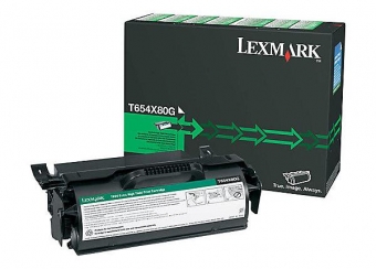 LEXMARK T654X80G BLACK TONER
