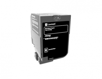 LEXMARK 74C0H10 BLACK TONER CARTRIDGE