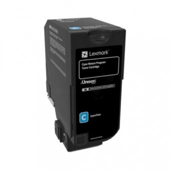 LEXMARK 74C2SCE TONER CARTRIDGE CYAN