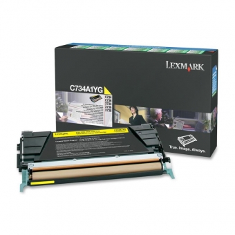 LEXMARK C734A1YG YELLOW TONER