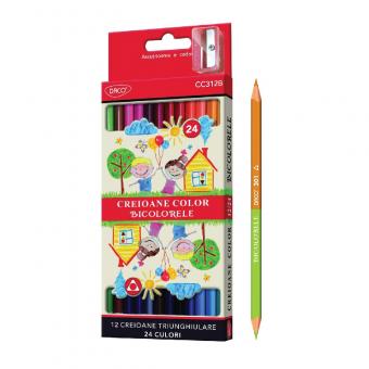Creion color 12 bicolor DACO CC312B