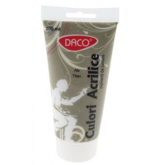 Culori acril 200 ml Alb titan DACO
