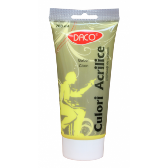 Culori acril 200 ml Galben citron DACO 