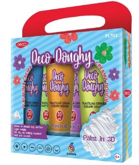 Plastilina crema 6x30ml DECO DOUGHY PL703 DACO
