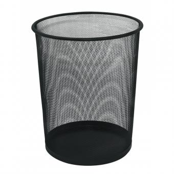 Cos metalic Mesh, pentru hartii, 19 litri, Q-Connect - negru