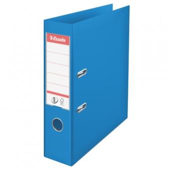 Biblioraft ESSELTE No. 1 Power, A4, plastifiat PP/PP, margine metalica, 75 mm - Vivida albastru