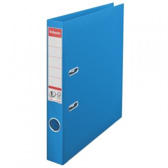 Biblioraft ESSELTE No. 1 Power, A4, plastifiat PP/PP, margine metalica, 50 mm - Vivida albastru