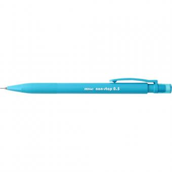 Creion mecanic PENAC Non-Stop, rubber grip, 0.5mm, varf plastic - corp bleu pastel