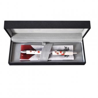 Pix multifunctional de lux PENAC Maki-E - Aki & Haru, in cutie cadou, corp alb