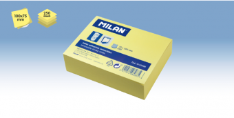 Bloc notes adeziv 75x100mm Galben pal 250 coli MILAN 