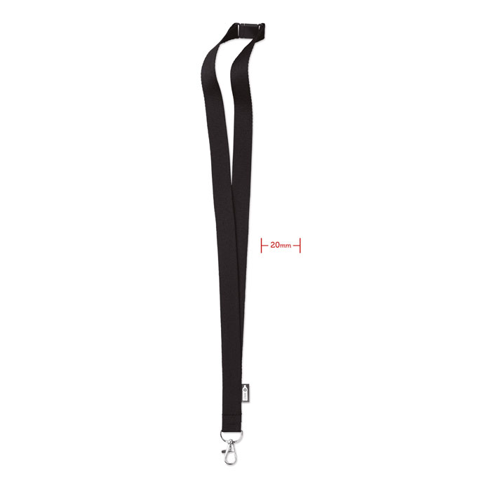 Lanyard din RPET cu carabină   MO6100-03