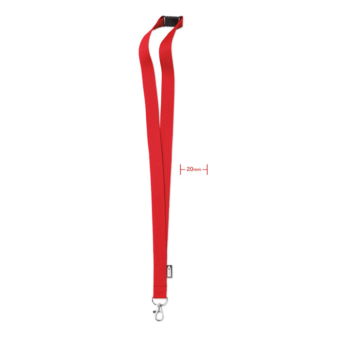 Lanyard din RPET cu carabină   MO6100-05