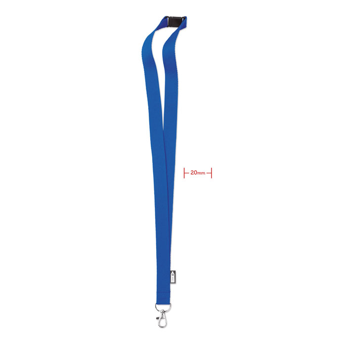 Lanyard din RPET cu carabină   MO6100-37