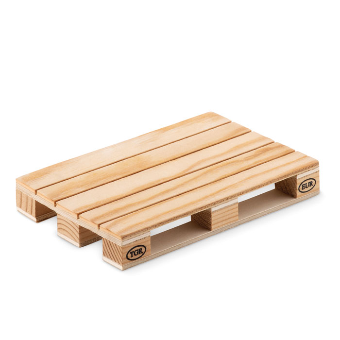 Coaster lemn în formă de palet MO9504-40 - Dimensiune: 12 x 8 x 1.8 cm