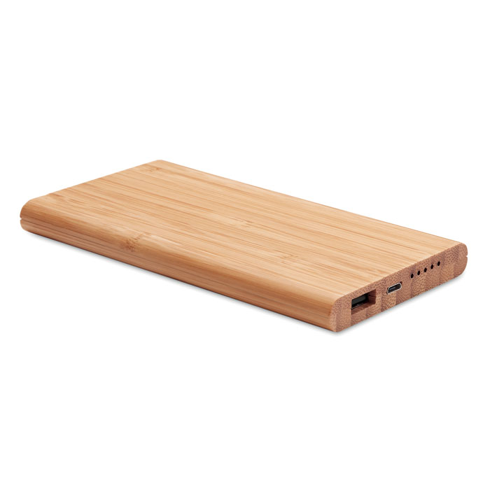 Wireless powerbank în bambus   MO9662-40