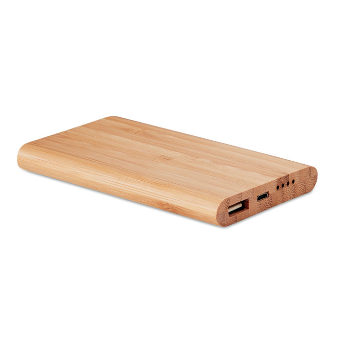 Wireless powerbank în bambus   MO9663-40