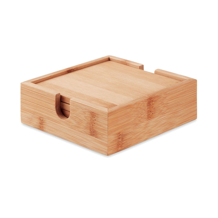 4 pad-uri de pahare din bambus MO9683-40