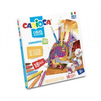 Set articole creative CARIOCA Create & Color - KANGAROO 3D