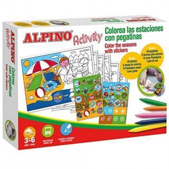 Cutie cu articole creative pentru copii, ALPINO Activity Stickers - Season of the year