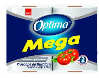 Prosop de bucatarie Optima Mega- Sano Professional 2 role x 90 foi