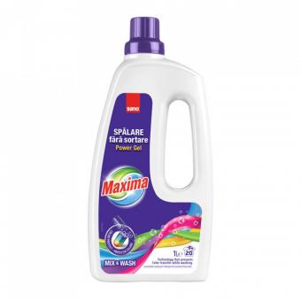 Detergent lichid pentru rufe colorate Sano Maxima Mix & Wash 1l (20sp)