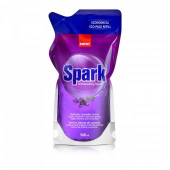 Detergent de vase Sano Spark Lavanda 500 ml rezerva