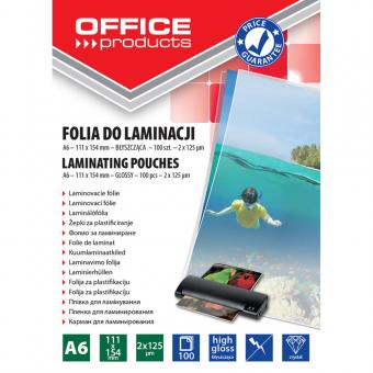 Folie pentru laminate, A6 125 microni 100buc/top Office Products