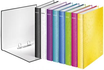 Caiet mecanic LEITZ WOW, carton laminat, A4, mecanism 2DR, inel 25 mm