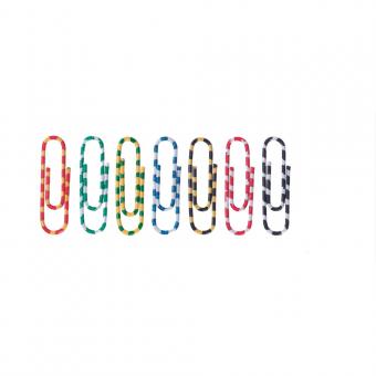 Agrafe colorate 50 mm, 100/cutie, ALCO Zebra - asortate