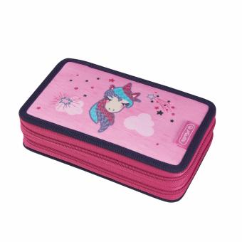 PENAR ECHIPAT 2 COMPARTIMENTE 23 PIESE DIMENSIUNE 19,3X11,5X4,5 CM, MOTIV UNICORN